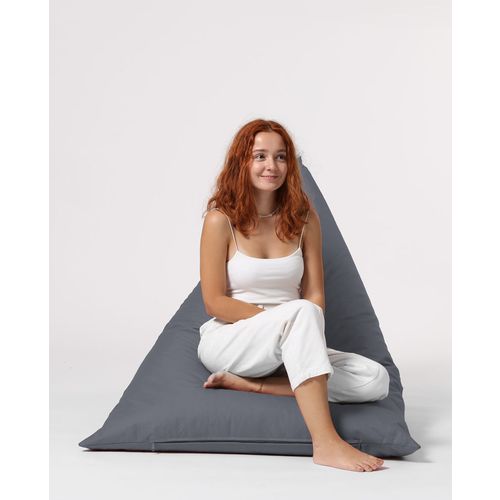 Atelier Del Sofa Vreća za sjedenje, Pyramid Big Bed Pouf - Fume slika 9