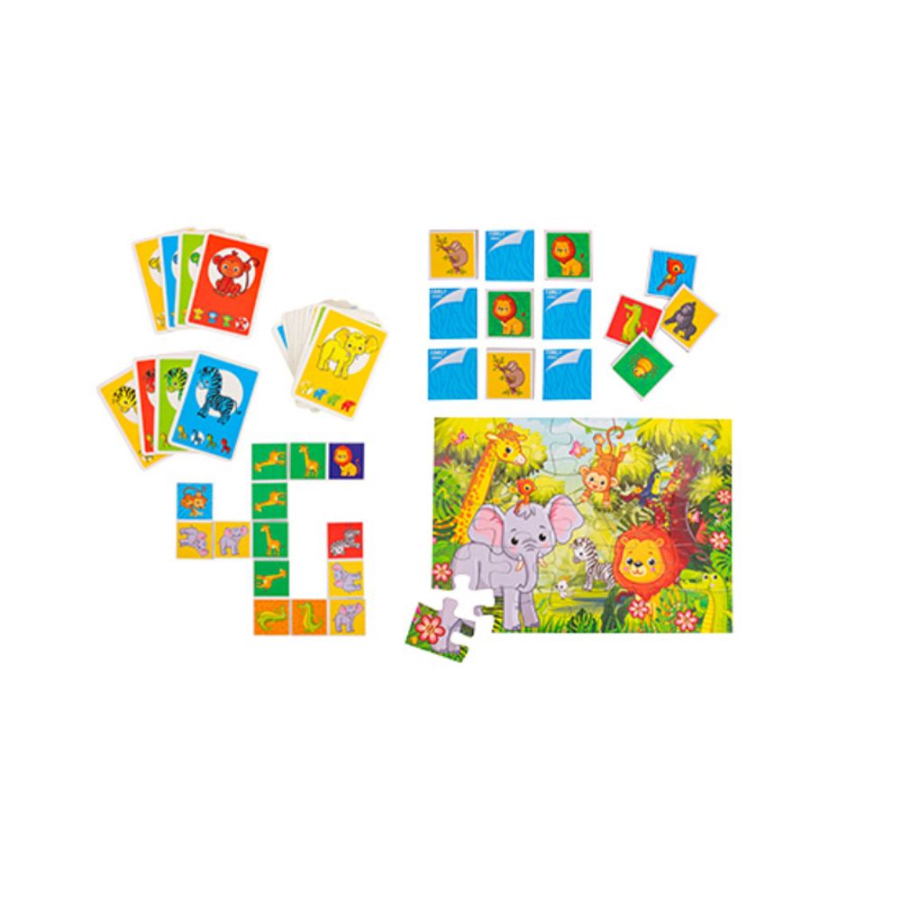 GLOBO FAMILY GAMES Džungla Igra 4u1  slika 2