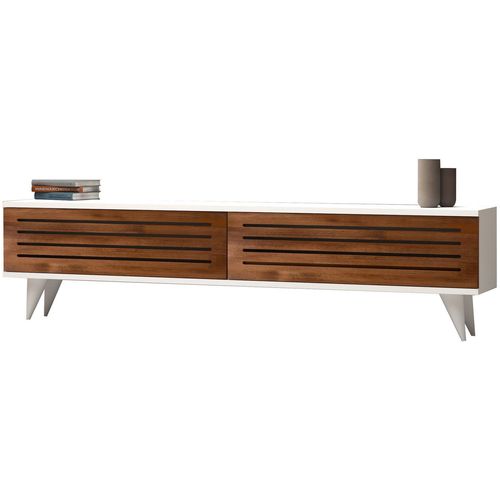 Hill - Walnut, White Walnut
White TV Stand slika 3