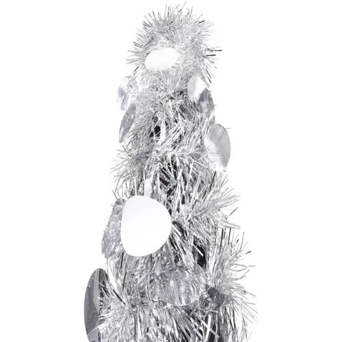 Prigodno umjetno božićno drvce srebrno 120 cm PET slika 15