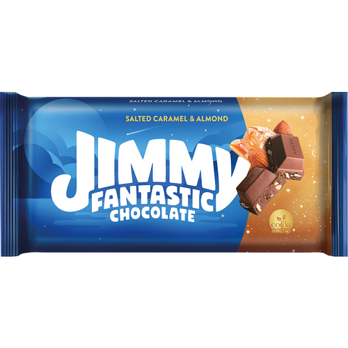 Jimmy Fantastic čokolada slana karamela i badem 160g slika 1