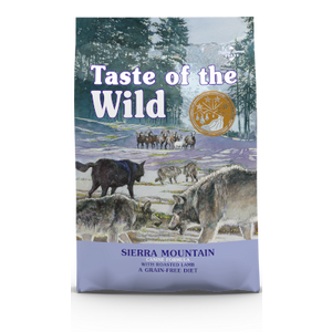 TASTE OF THE WILD Sierra Mountain, s pečenom janjetinom, bez žitarica, 12,20 kg