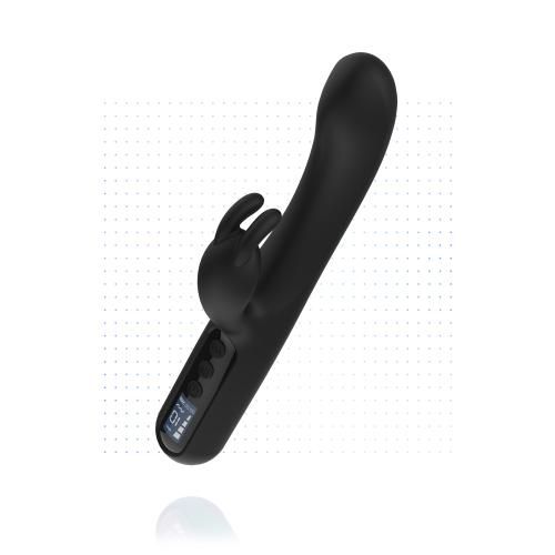 Digitalni rabbit vibrator BLACQ, crni slika 1