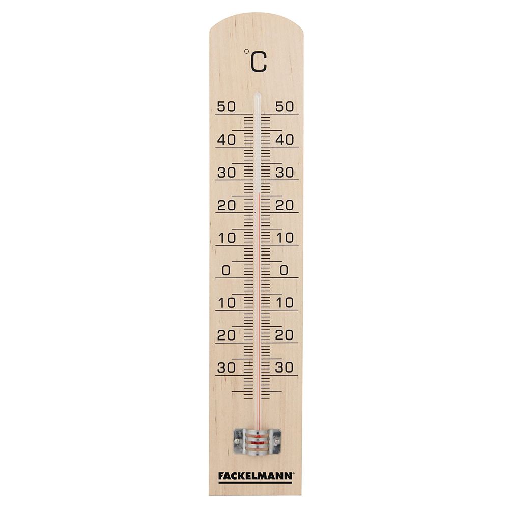 FACKELMANN Termometar 25 cm, drveni slika 1