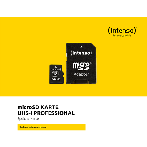 (Intenso) Micro SDHC/SDXC kartica 32GB Class 10, UHS-I +adapter, Pro - MicroSD 32GB Class10 UHS-I Pro slika 3