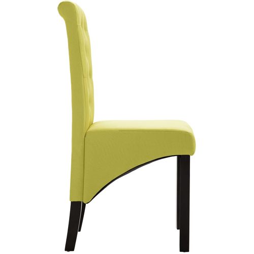 Blagovaonske stolice od tkanine 2 kom zelene slika 24