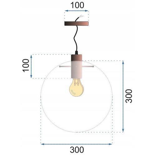 TOOLIGHT Staklena stropna svjetiljka Lassi 30 cm Rose Gold slika 14