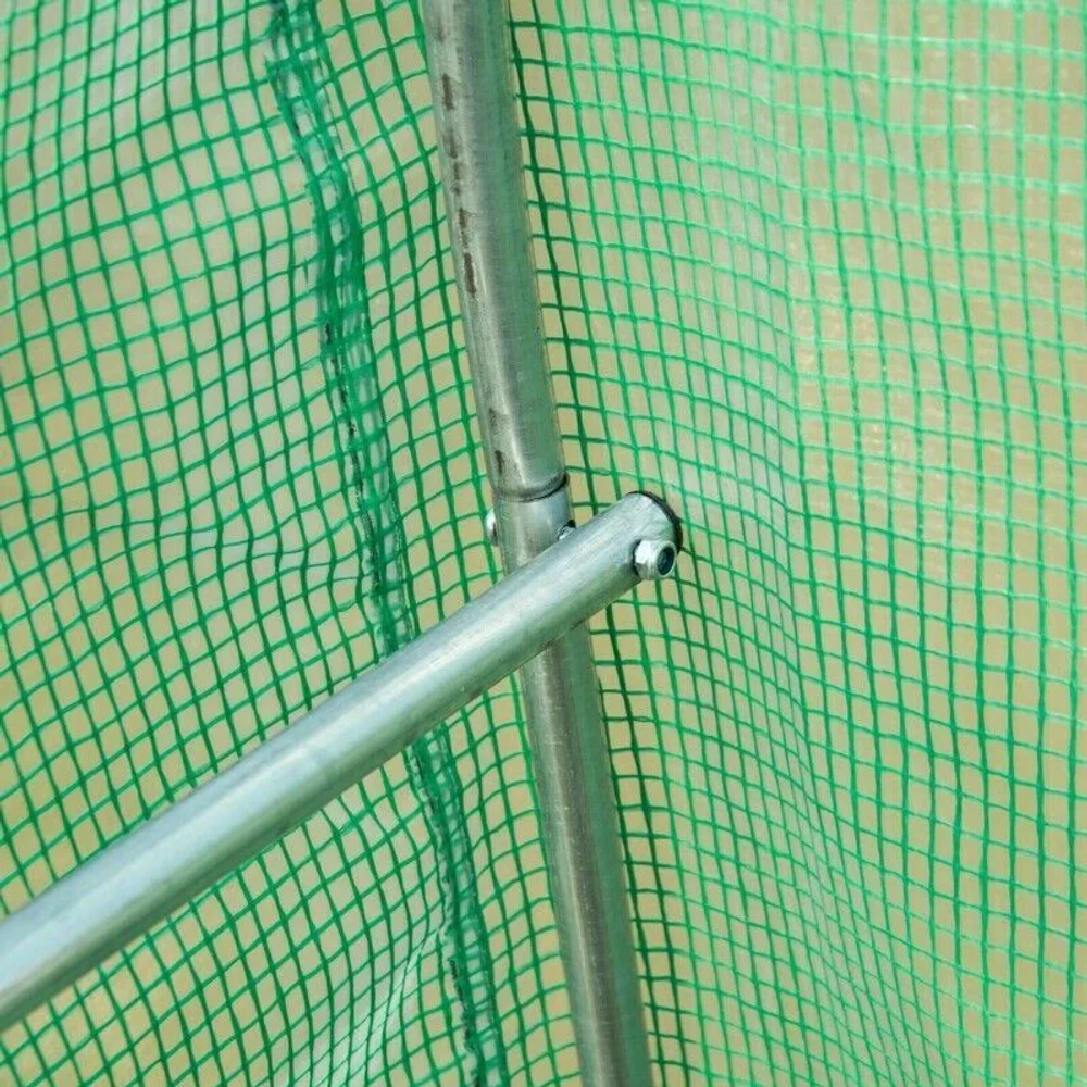 Vrtni tunelski staklenik 4 × 2 × 2 m, 8 m², metalna konstrukcija, UV folija, 2 ulaza slika 8
