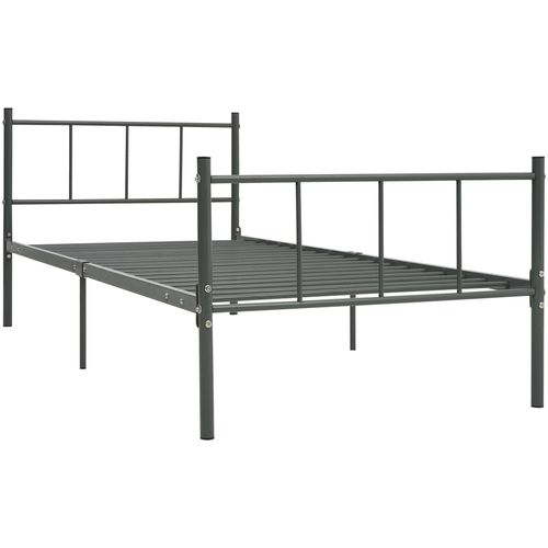 Okvir za krevet sivi metalni 90 x 200 cm slika 2