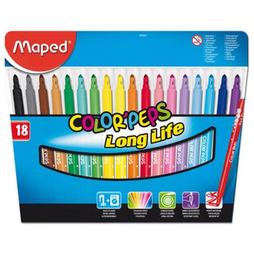 Flomasteri školski Maped Color'Peps Long life 18/1 MAP845021 slika 1
