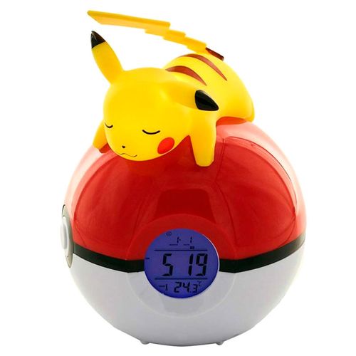 Pokemon Pikachu Pokeball svjetiljka alarm clock slika 4