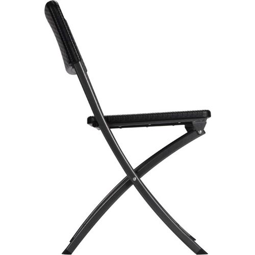 Perel folding chair rattan kamp stolica crna FP165R Opterećenje (težina) (maks.) 300 kg slika 2