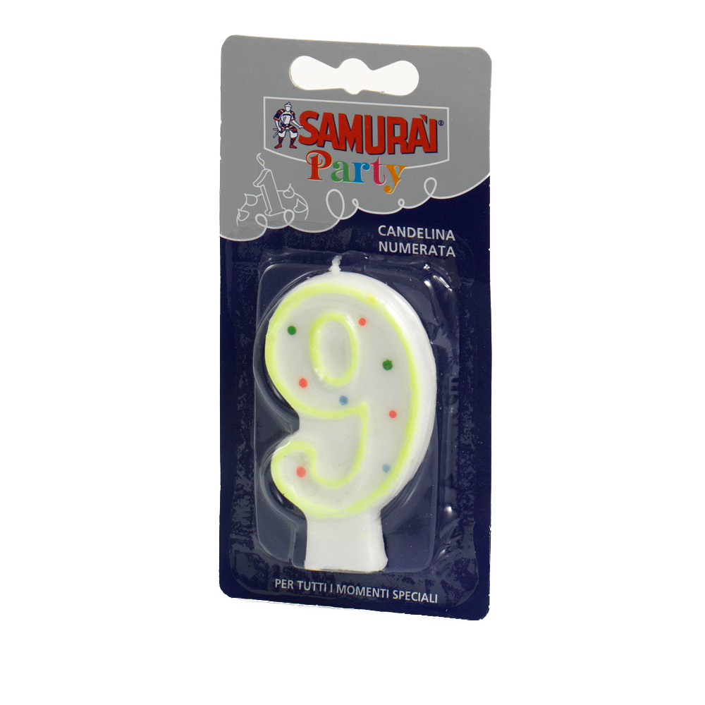 Samurai rođendanska svijeća br. 9 slika 1