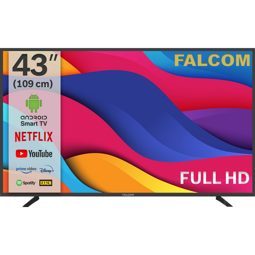 Falcom Smart LED TV @Android 43", FullHD, DVB-S2/T2/C, HDMI, WiFi - TV-43LTF022SM slika 1