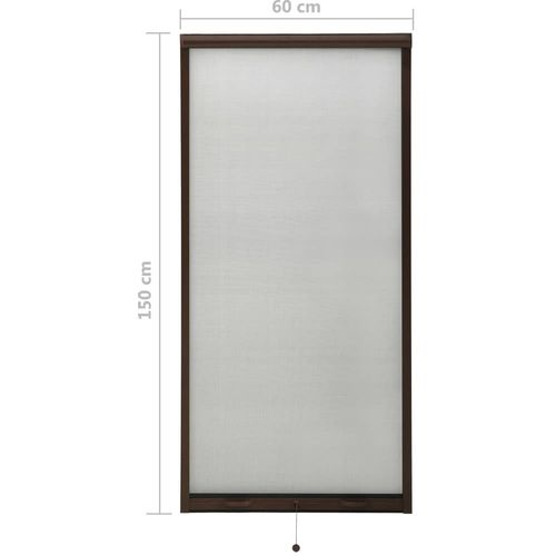 Zaslon protiv insekata za prozore smeđi 60 x 150 cm slika 8