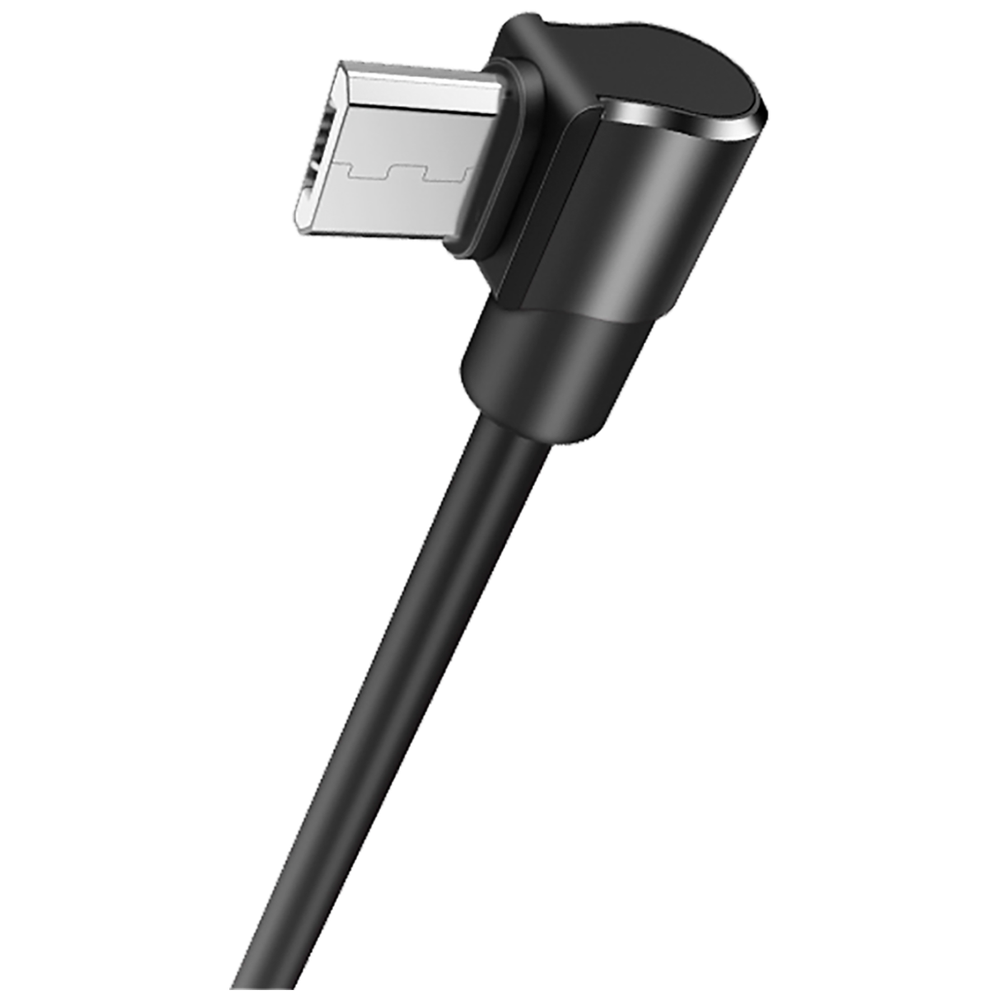 hoco. USB kabl za smartphone, micro USB, kutni 90°, 1.2 met,crna - U37 Long Roam, Micro USB , BK slika 3