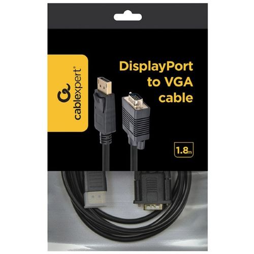 CCP-DPM-VGAM-6 Gembird DisplayPort to VGA adapter cable, black, 1.8 m slika 5