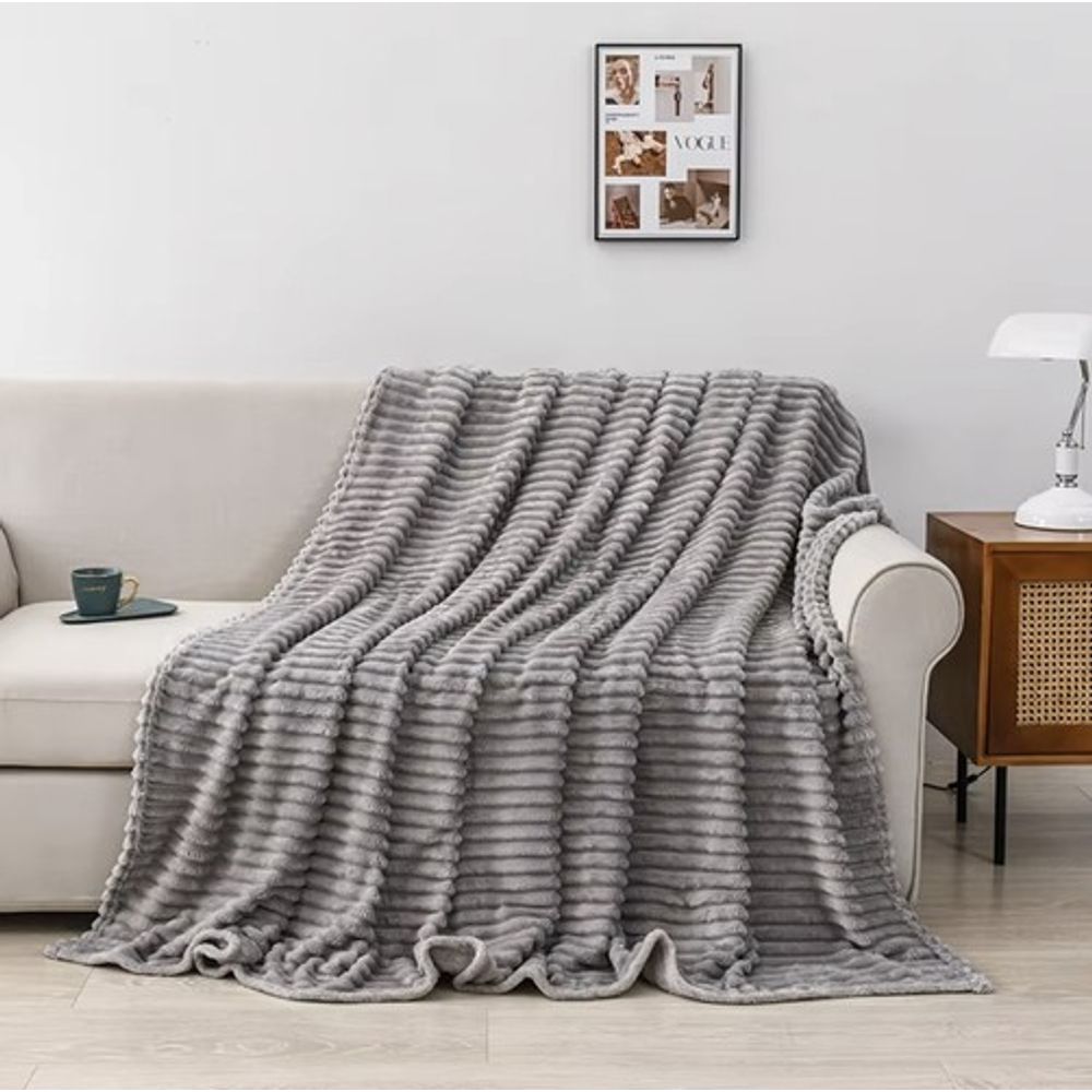 Ruhhy mekana deka - siva 1,6 x 2 m  slika 6