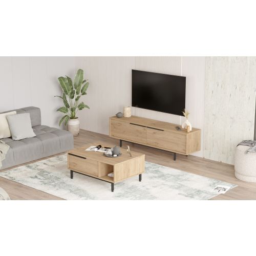 ON19-S Oak Living Room Furniture Set slika 3