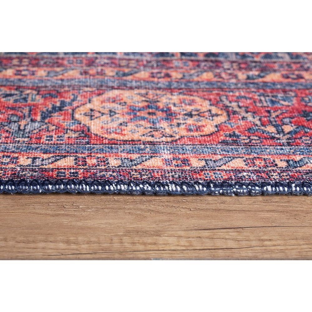 Tamnoplavi Višebojni Tepih Blues Chenille - AL 26 (210 x 310 cm) slika 5