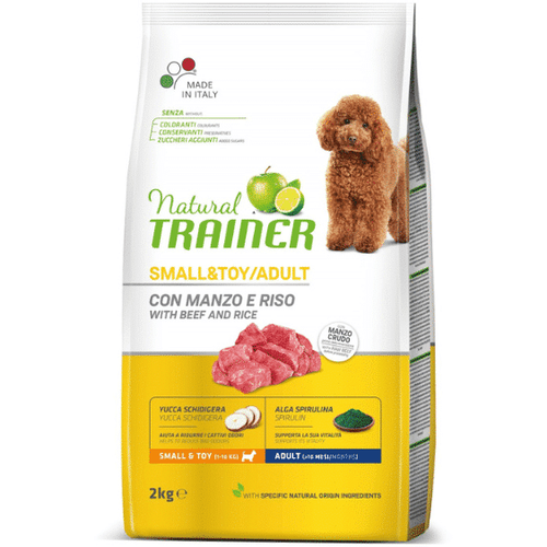 Trainer Natural Dog Small &amp; Toy Adult Govedina i Pirinač 2 kg slika 1