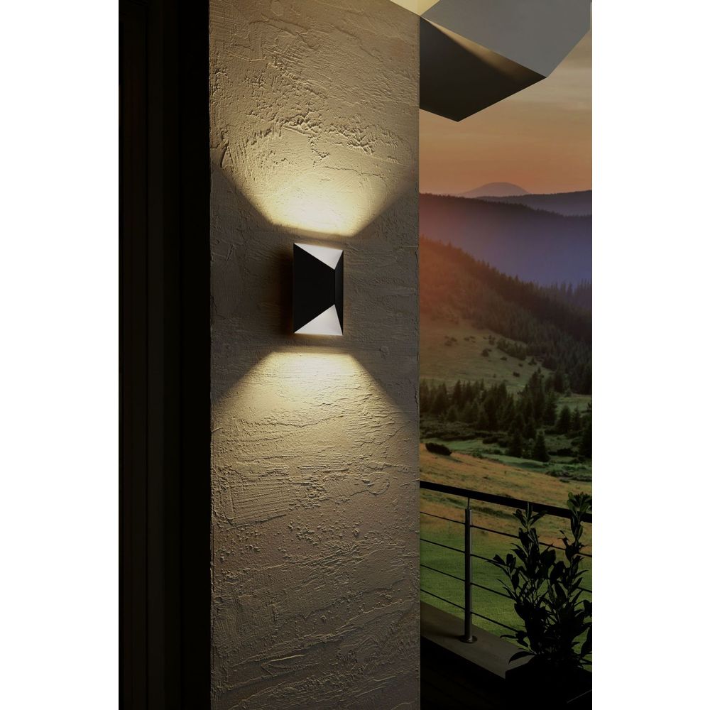 Eglo Predazzo Vanjska Zidna Lampa 2x2,5W, Čelik/Antracit slika 2