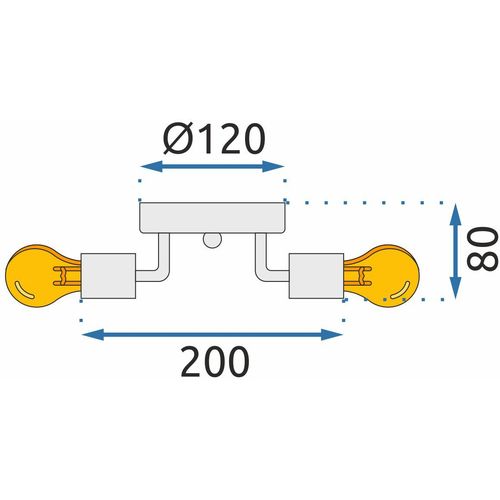 TOOLIGHT Stropna svjetiljka Trostruka metalna Plafon Crna APP701-3C slika 13