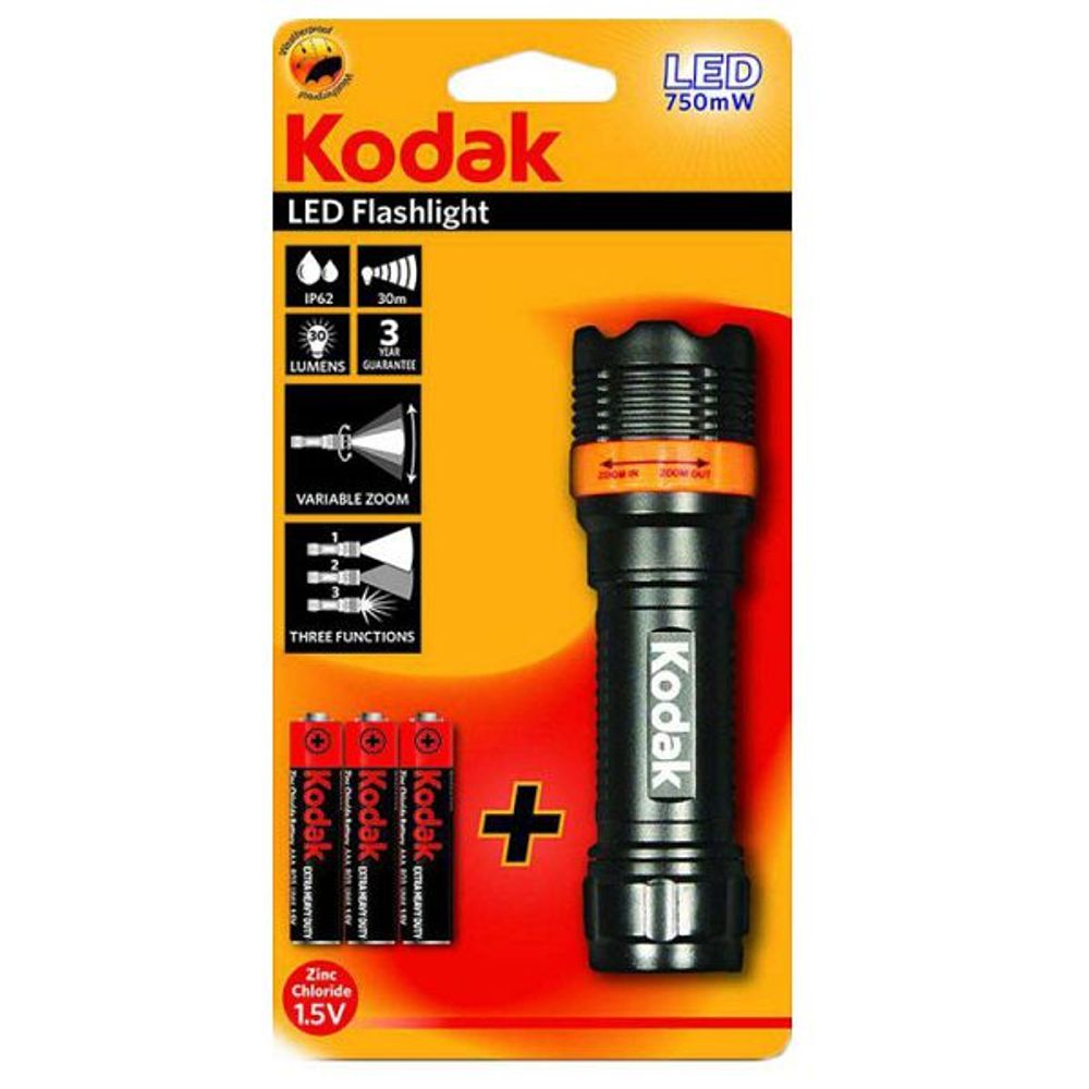 KODAK BATERIJSKA SVJETILJKA 750mW FOCUS 120 + 3BAT AAA slika 1