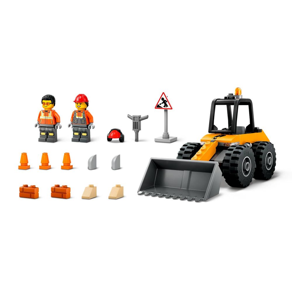 LEGO 60450 Žuti građevinski utovarivač sa točkovima slika 5
