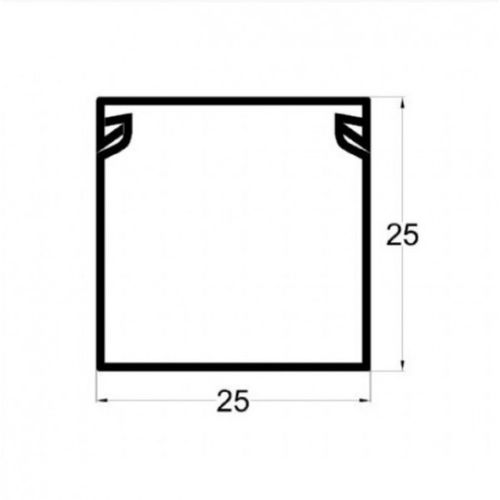 Kanalica ME-25x25mm 2m kablovski kanal PVC slika 2