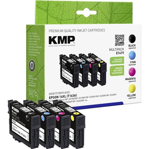 KMP tinta zamijenjen Epson 16XL, T1631, T1632, T1633, T1634, T1636 kompatibilan kombinirano pakiranje crna, cijan, magenta, žuta E141V 1621,4050 slika 2