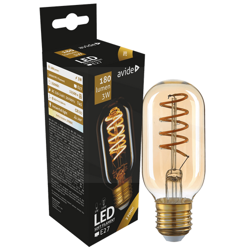 Avide Sijalica, LED 3W, E27, 2700K, 360°, 230V AC - T45 3W E27 slika 1