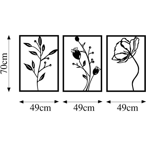 Wallity Metalna zidna dekoracija, Flowers - 311 slika 6