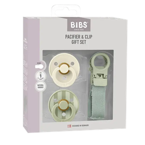 Bibs Poklon set - Dude varalice 0-6mj + Traka za dudu, Sage