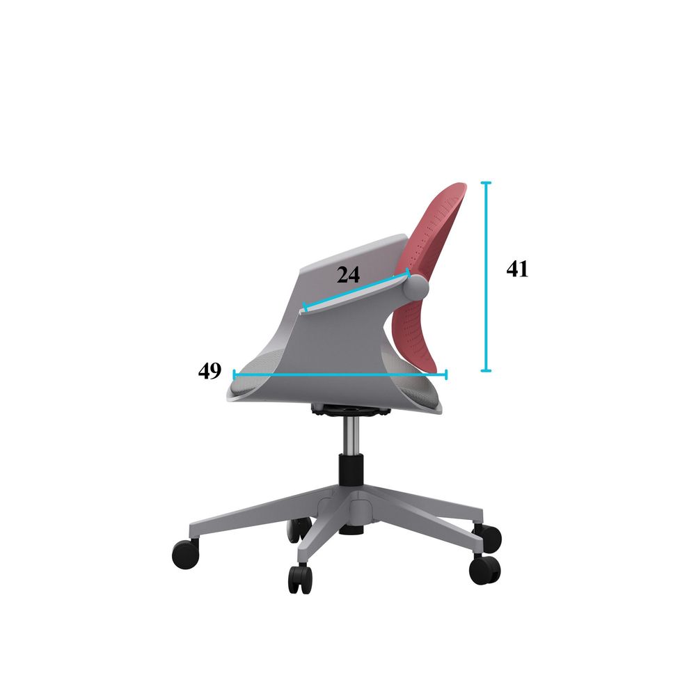 Office chair Sisa - Salmon colour slika 9