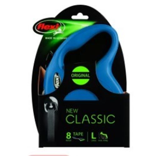 FLEXI NEW CLASSIC VODILICA ZA PSE PLAVA L, 8m, 50kg slika 2