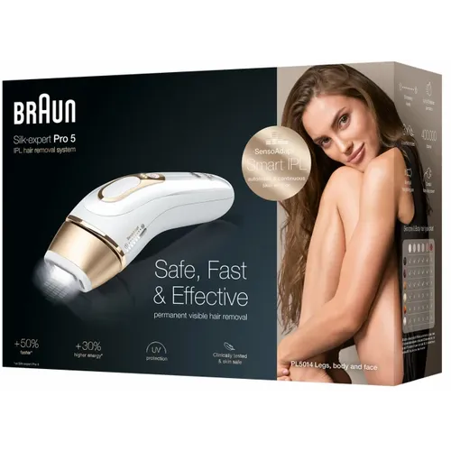 Braun PL5014 Silk-ekspert Pro 5 IPL sa 1 nastavkom + brijač Venus + torbica slika 8