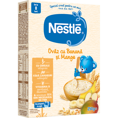 Nestlé Žitno mliječne pahuljice Banana i mango 250g slika 1