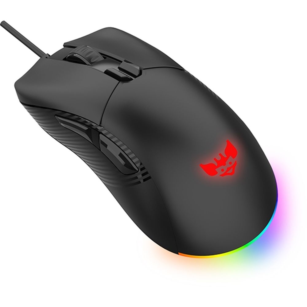 Gaming miš BYTEZONE Ghost žična / RGB (16,8M boja) / max DPI 19K / optička / paracord kabel (crna) slika 3