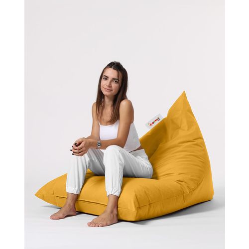 Atelier Del Sofa Vreća za sjedenje, Pyramid Big Bed Pouf - Yellow slika 5