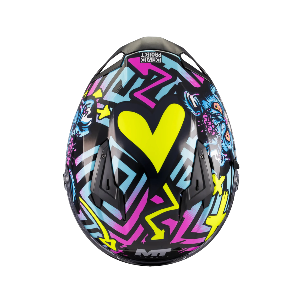 MT Helmets vizir za moto kacigu Breaker SV Crazy Teddy B7 Gloss slika 4