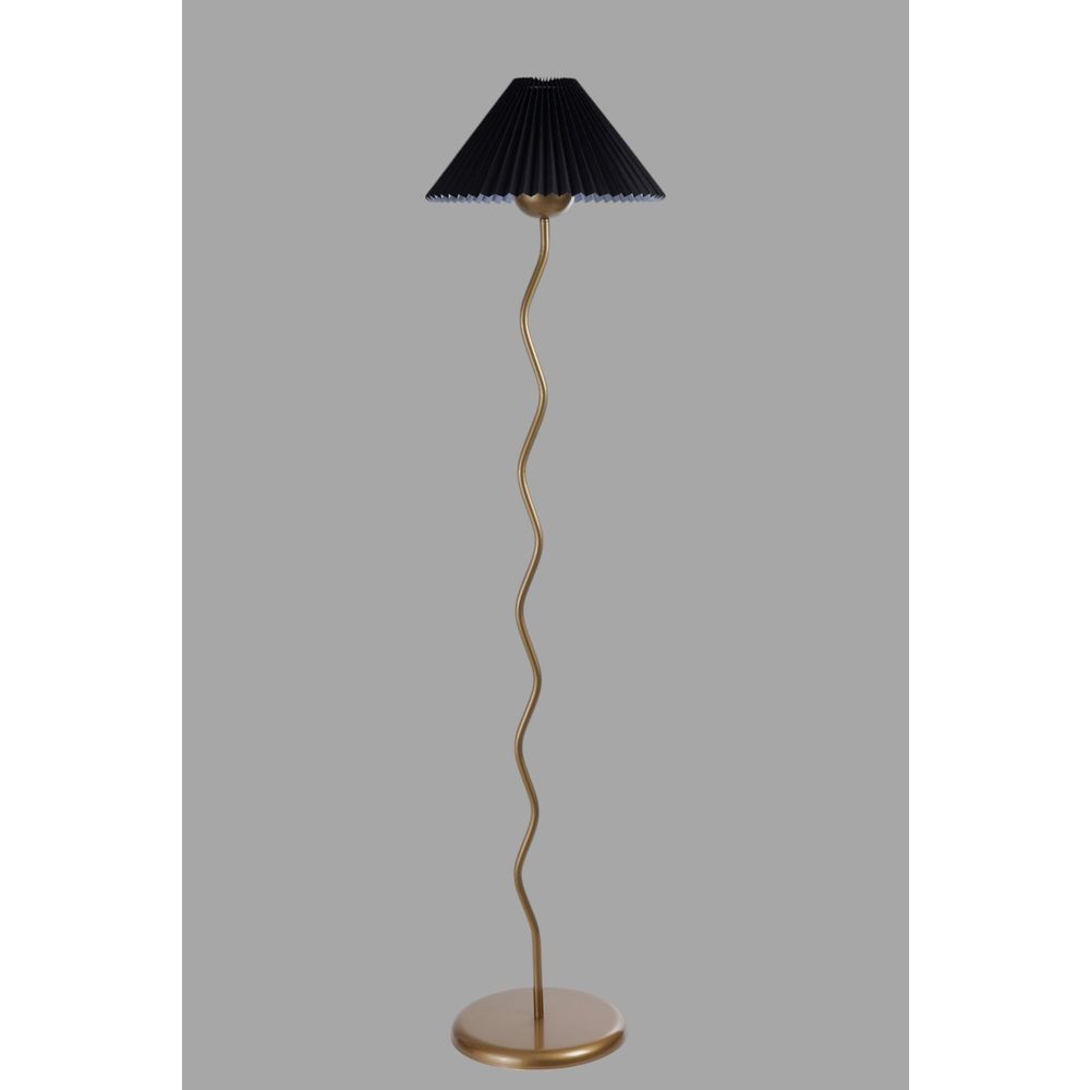 Opviq Podna lampa 621, crna, zlatna slika 2