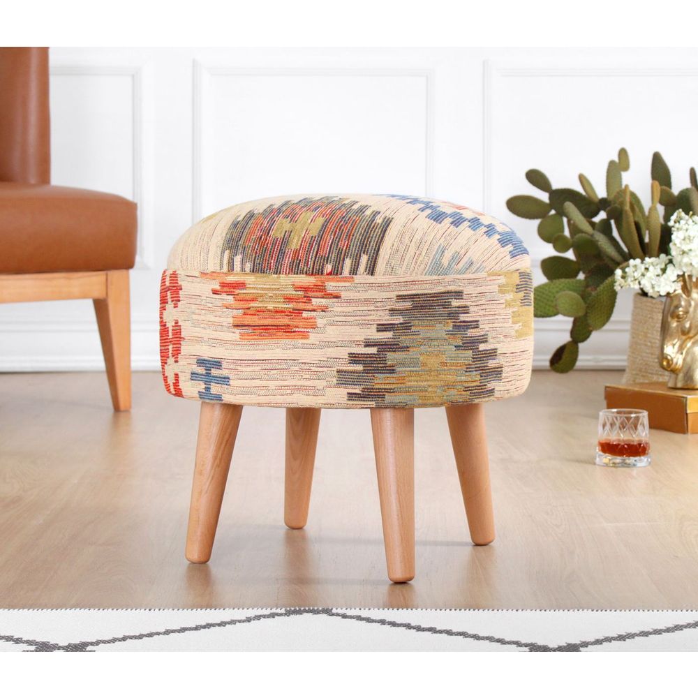 Pouffe Sefian - Boja: Krem slika 1