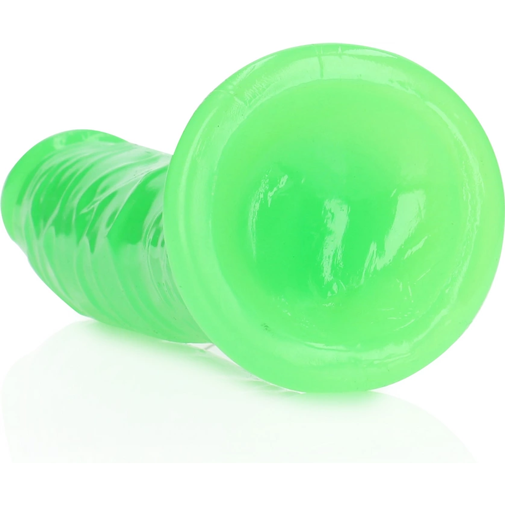 RealRock by Shots Tanki realistični dildo s vakuumskom čašicom - Sjaj u tami - 8'' / 20 cm slika 5