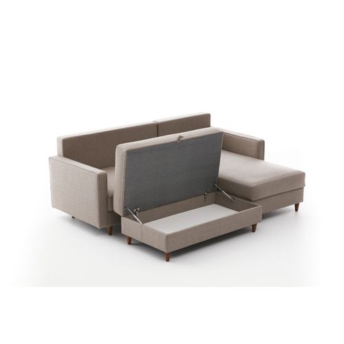 Atelier Del Sofa Kutna garnitura, Krem, Eva Right - Cream slika 8