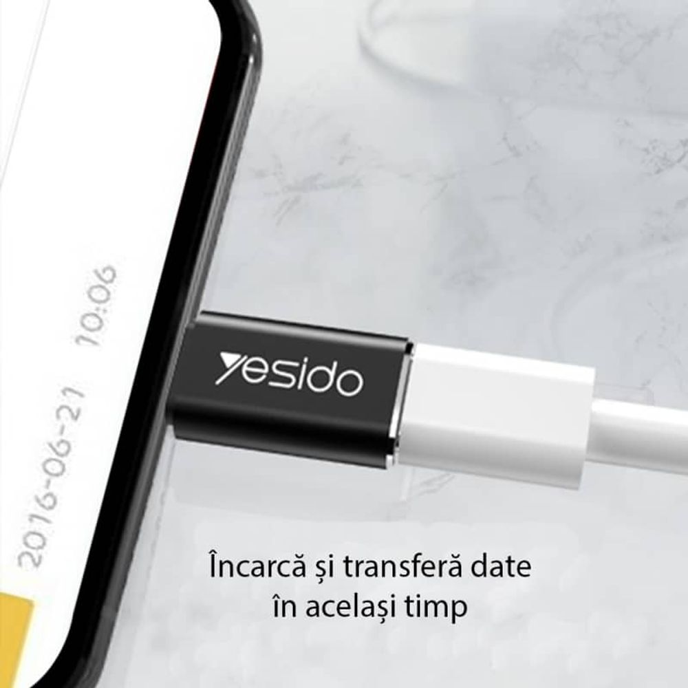 USB-C na Lightning adapter Yesido GS03 crni slika 4