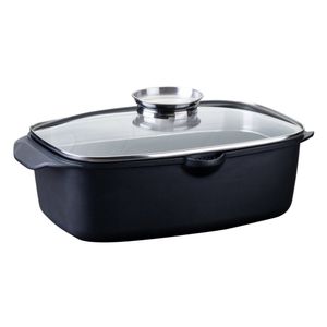 Fackelmann pekač s staklenim poklopcem Roaster, 32 x 21 x  10 cm