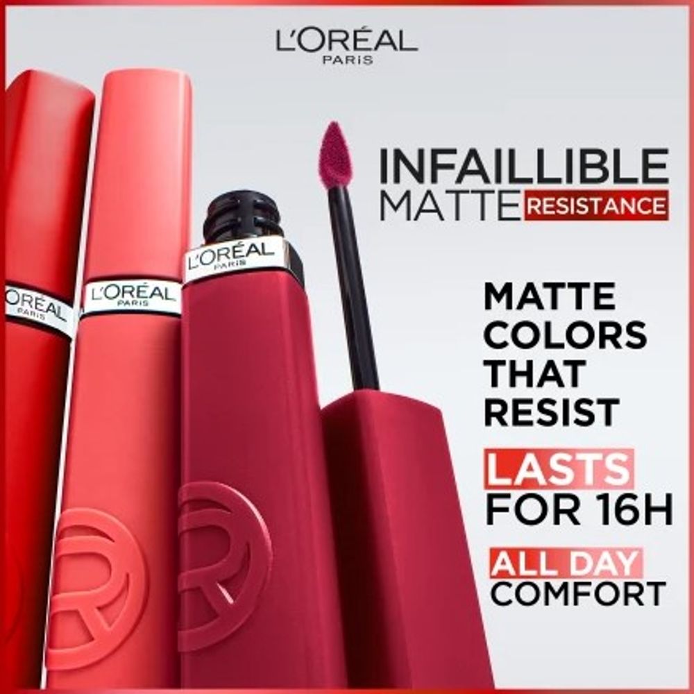 L'Oréal Paris Infaillible Matte Resistance Nude Attitude Tečni ruž za usne 625 Summer Flying slika 3