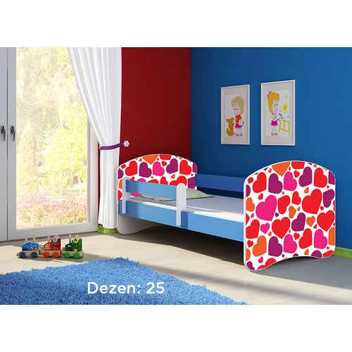 Deciji krevet ACMA II 160x80 + dusek 6 cm BLUE25 slika 1