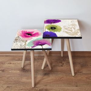 Nesting stolovi 2Shp489 - (2 komada) - boje: više boja